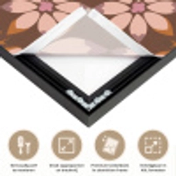 Klassiek - Retro - Bruin Textielframe zwart klein 947 -USP_feed_closeupNL