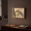 Boom - Goud - Landschap - Verf Light Box met batterij (Wandlamp) middel -sfeer1