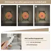 Dahlia - Bloem - Oranje Light Box met kabel (Tafellamp) klein -USP_dimbaarNL