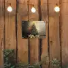 Kerstboom - Cadeaus - Goud tuinposter los doek klein -sfeer1