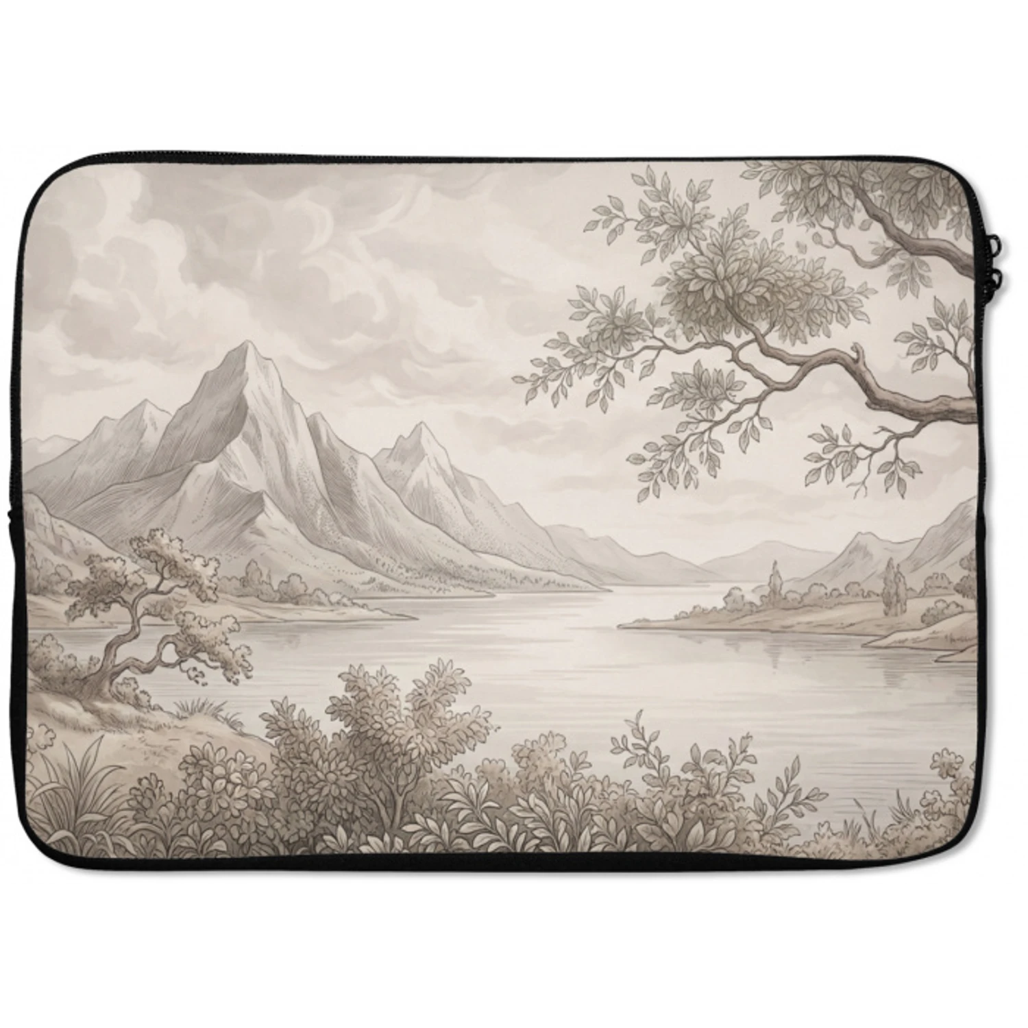 Landschap - Bergen - Meer - Natuur laptophoes neopreen klein -zkaufland3dotto