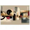 Abstract - Vormen - Beige - Texturen poster papier klein -3d