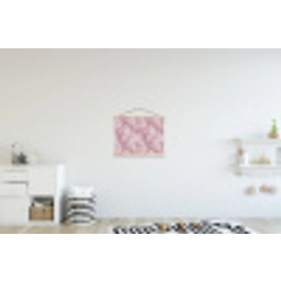 Roze - Kwartsmarmer - Aders textielposter latten blank klein 122 -kinderkamer