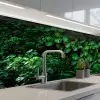 Natuur - Bos - Groen - Monstera keuken achterwand 2 middel -3d_schuin