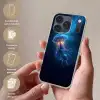 Kwal - Lichtgevend - Tentakels - Blauw Telefoonhoesje iPhone 17 Pro klein -sfeer3_NL