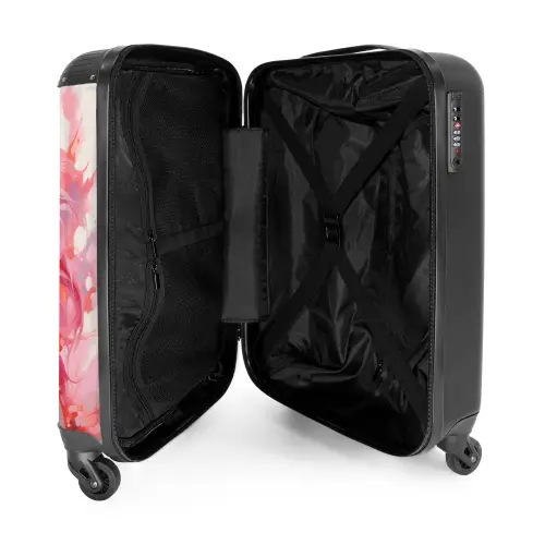 Roze Renner NBS - Handbagage koffer - Unisex middel -binnenkant