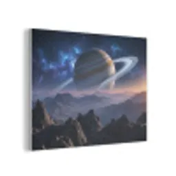 Fantasy - Kosmos - Landschap PET vilt klein -3d