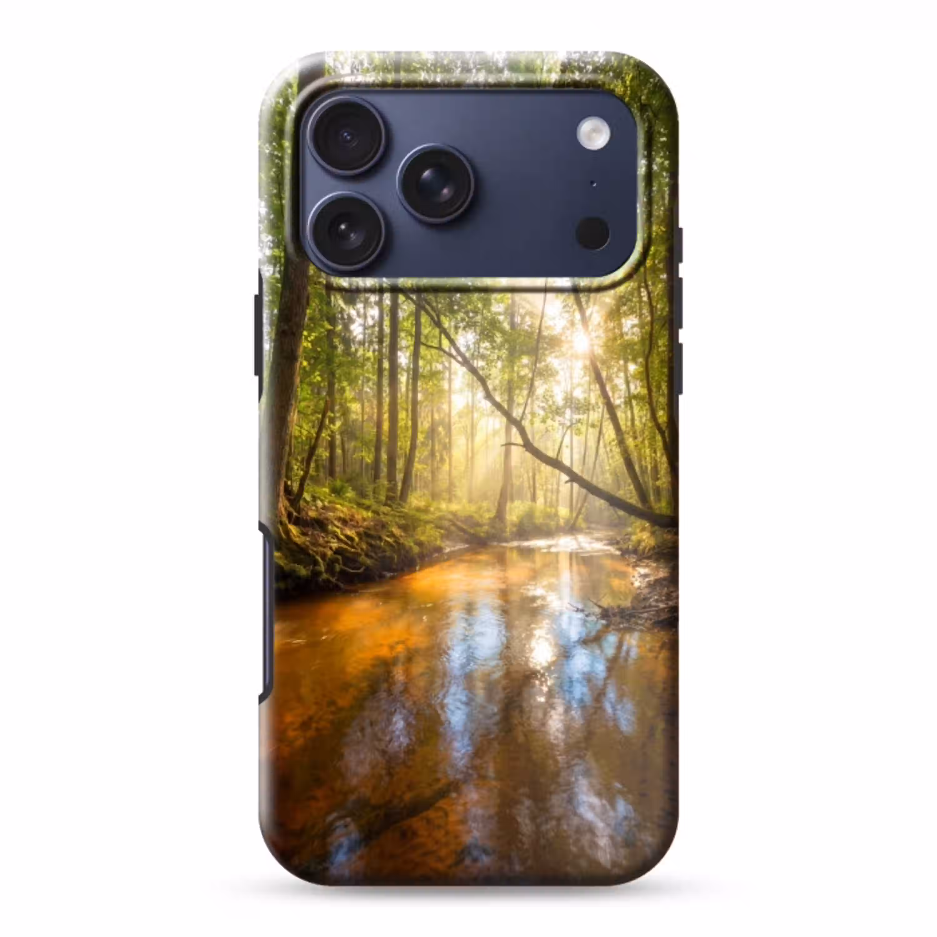 Bos - Beek - Zonlicht - Natuur - Groen Toughcase MagSafe Apple iPhone 17 Pro Max klein -3d