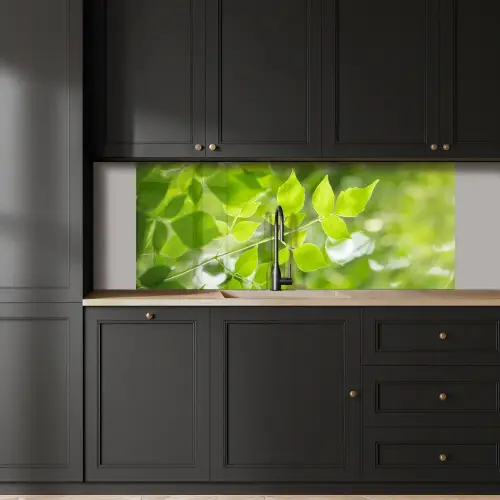 Natuur - Lente - Groen - Bladeren keuken achterwand 2 middel -sfeer1