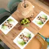 Tijger - Planten - Kind - Watercolor - Wilde dieren Placemat vinyl groot -zzsfeer5_Kitchenyeah-website