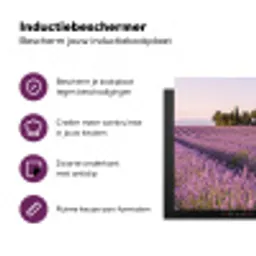 Lavendel - Landschap - Sereen - Paars Inductie beschermer vinyl 3mm klein -zzzzzzz-cc-usp