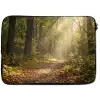 Zonlicht - Bospad - Bomen laptophoes neopreen klein -zkaufland3dotto