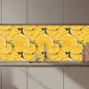 Grafisch - Citroenschijven - Blaadjes keuken achterwand 2 middel 871 zz_3dshopping