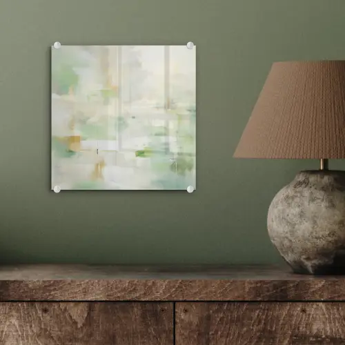 Abstract - Kunst - Wit - Groen - Modern plexiglas 5mm klein -sfeer3