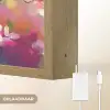 Vogels - Bloemen - Roze Light Box met batterij (Wandlamp) middel -USP_websiteoplaadbaarNL