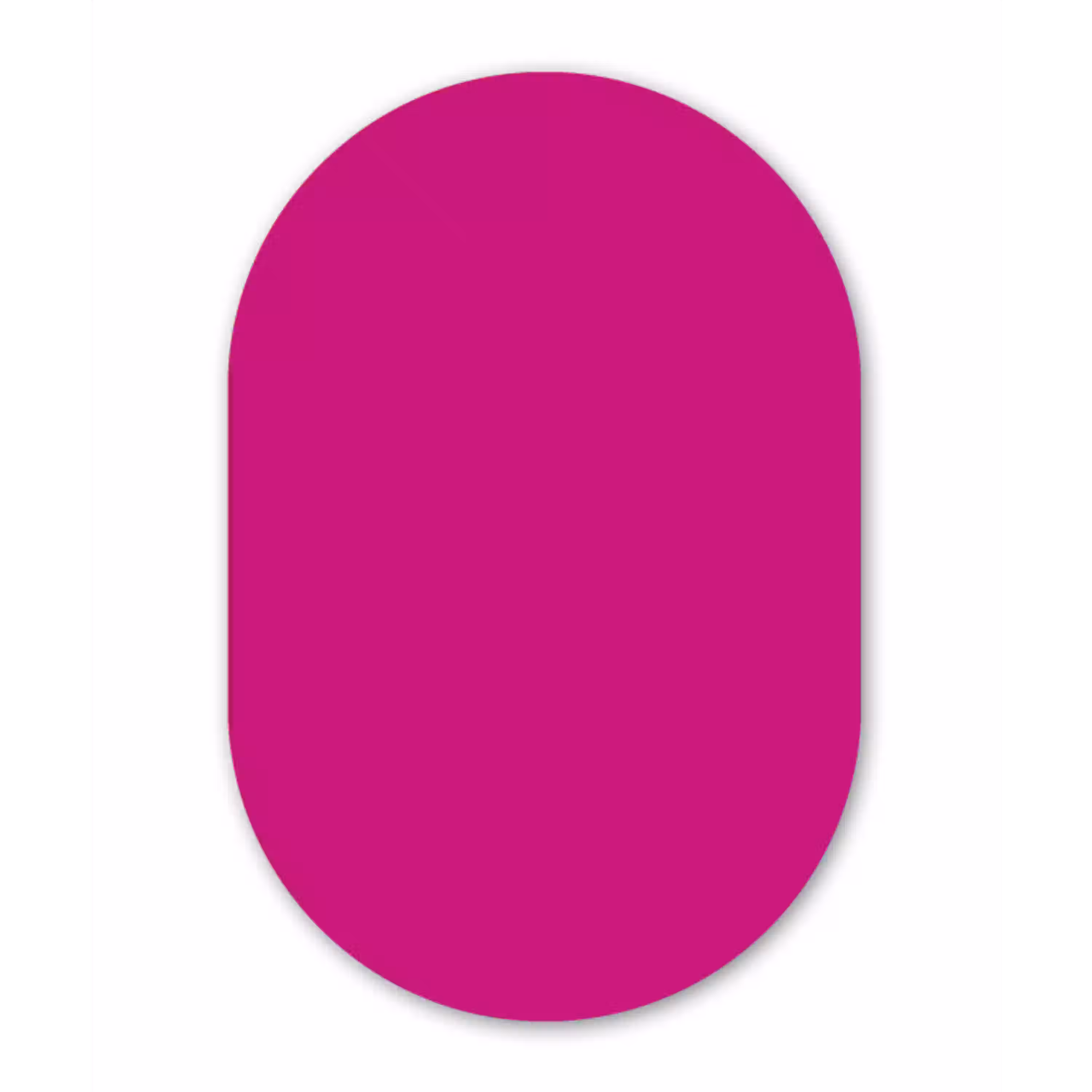 Velvet - Magenta - Roze Wandcirkel Ovaal Aluminium middel 839 -3d