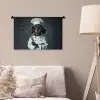 Hond - Garde - Kok Wandkleed katoen klein -sfeer4