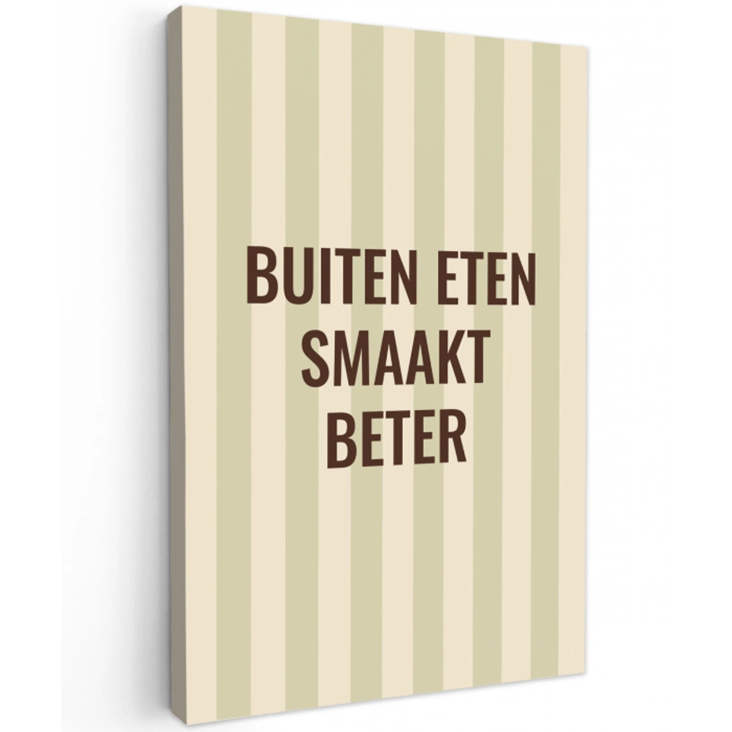 Buiten - Quote - Strepen - Zomer canvas 2cm klein -z3d