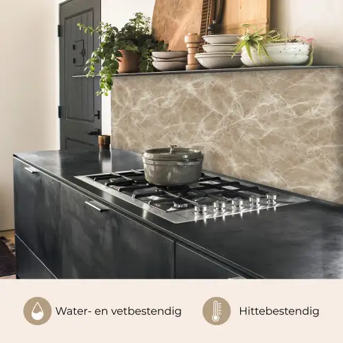 Bruin - Kristaladers - Marmer keuken achterwand 2 middel 871 -usp_NL