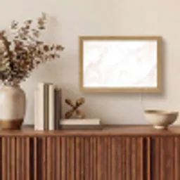 Zalmroze - Marmer - Aders Light Box met kabel (Tafellamp) klein 924 -sfeer2