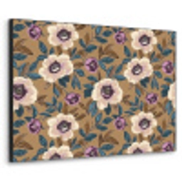 Floraal - Stilleven - Kleurrijk Textielframe zwart klein 947 -3d