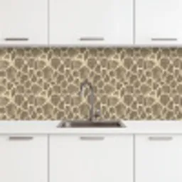 Giraf - Patroon - Beige - Bruin keuken achterwand 2 middel 871 -3d