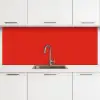Rood - Kleur - Effen keuken achterwand 2 middel 871 -3d