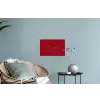Minimalistisch - Lijnillustratie - Rood Muursticker klein -plant
