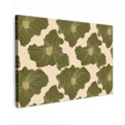 Modern - Abstract - Groen Tuinposter op houten frame 2 cm dik klein 845 -3d