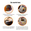 Haas - Kleurvakken - Oren - Roze Inductie beschermer vinyl 3mm klein -zzzzzzz-td-werking