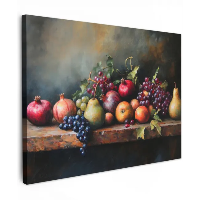 Canvas schilderij - Rustiek - Stilleven - Fruit