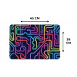 Retro - Abstract - Neon Placemat vinyl groot -specs