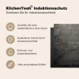 Beton - Grijs - donker Inductie beschermer vinyl 3mm middel -tsfeer2_DE