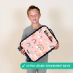Regenboog - Patroon - Pastel Kinderkoffer - Zwart klein -sfeer4_FR