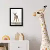 Hert - Baby hert - Dieren - Meisjes - Jongens - Kinderen fotolijst zwart zonder passe partout klein -usfeer4_kinderkamer