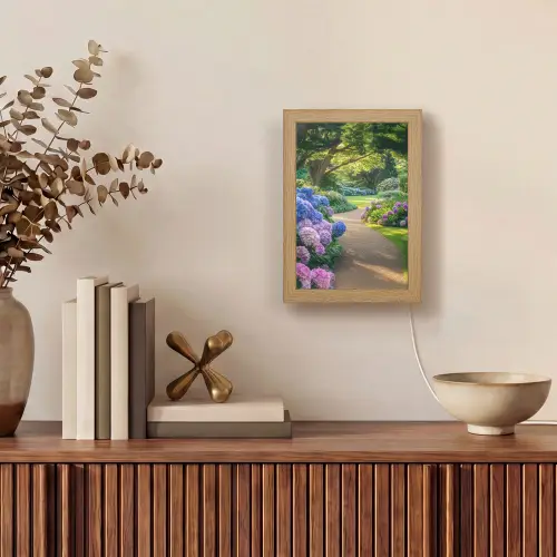 Hortensia- Park - Pad Light Box met kabel (Tafellamp) klein -sfeer2