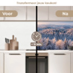 Bos - Bergen - Goud - Winter - Warm keuken achterwand 2 middel -voor-na2_NL