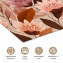 Bloemen - Bladeren - Bruin poster papier klein 62 -closeup_NL