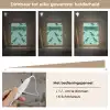 Dinosaurus - Blauw - Bladeren - Voetafdrukken Light Box met kabel (Kinderlampje) klein -USP_dimbaarNL