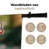Sierlijke - Vlinder - Paarse - Bloemen Wandkleed katoen klein -sfeer2