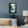 Bos - Water - Eenden - Mistig fotolijst zwart zonder passe partout klein -sfeer3