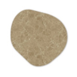 Beige - Marmer - Witte aders Wandcirkel Organisch Aluminium middel 851 -3d