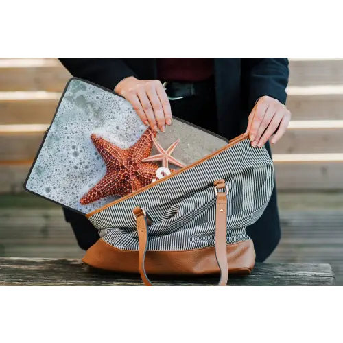 Sea you soon - Zeester - Zee laptophoes neopreen klein -tas