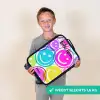 Kleurrijke glimlachexplosie Kinderkoffer - Zwart klein -sfeer4_NL