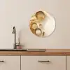 Granen - Hout - Kom - Beige KitchenYeah - Keuken - Wandcirkel Forex klein -sfeer3