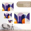 Vormen - Abstract - Grafisch - Oranje tuinposter los doek klein -Xsfeer9_DE