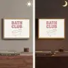 Retro - Bad - Roze Light Box met batterij (Wandlamp) middel -sfeer3