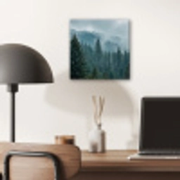 Naaldwoud - Bergen - Mist aluminium wit klein -sfeer5