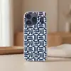 Abstract - Modern - Blauw Telefoonhoesje iPhone 17 Pro klein 878 -sfeer2