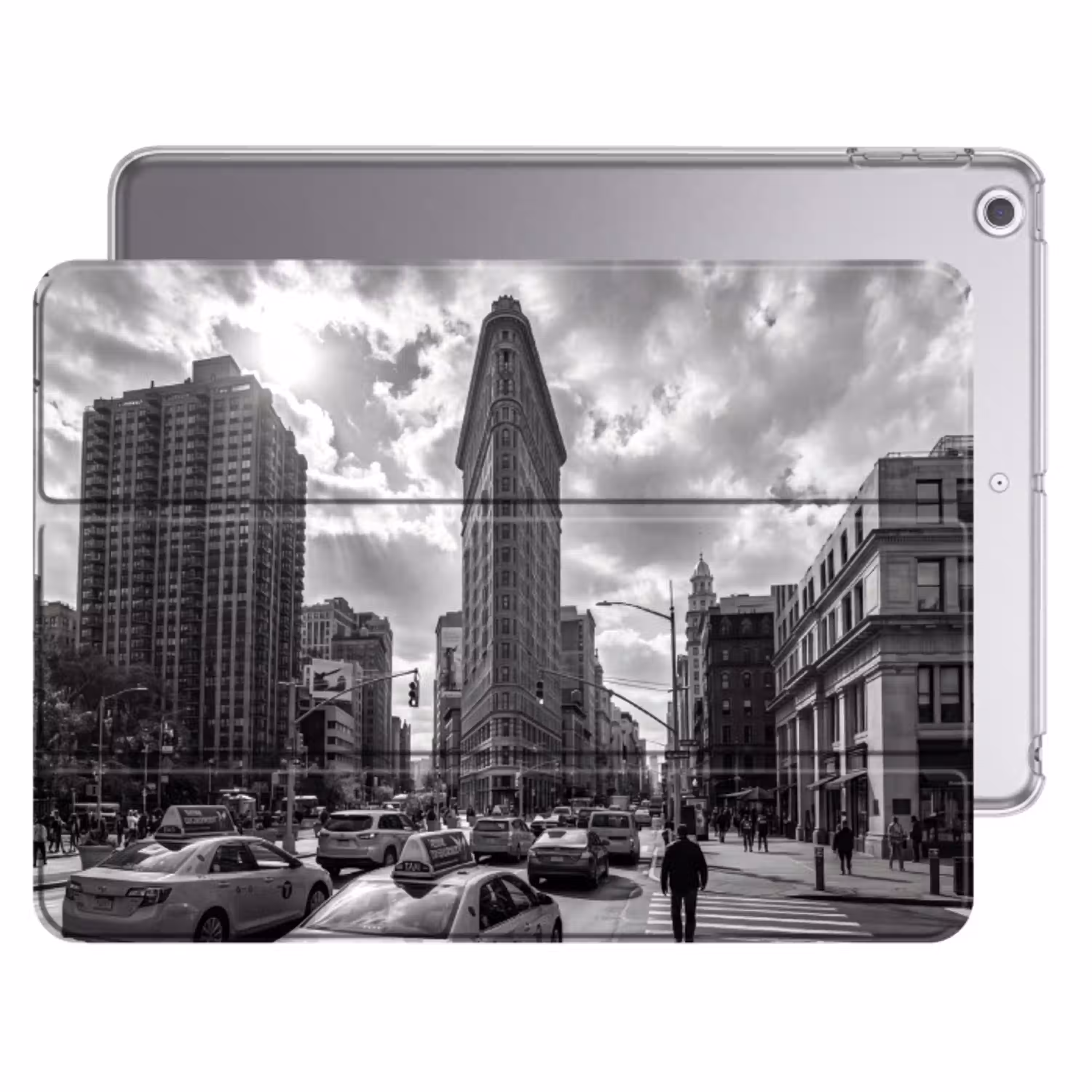 Gebouw - Hoogbouw - Stad - Architectuur - Zwart-wit Apple iPad 2017 middel -threedimensional_3d_global